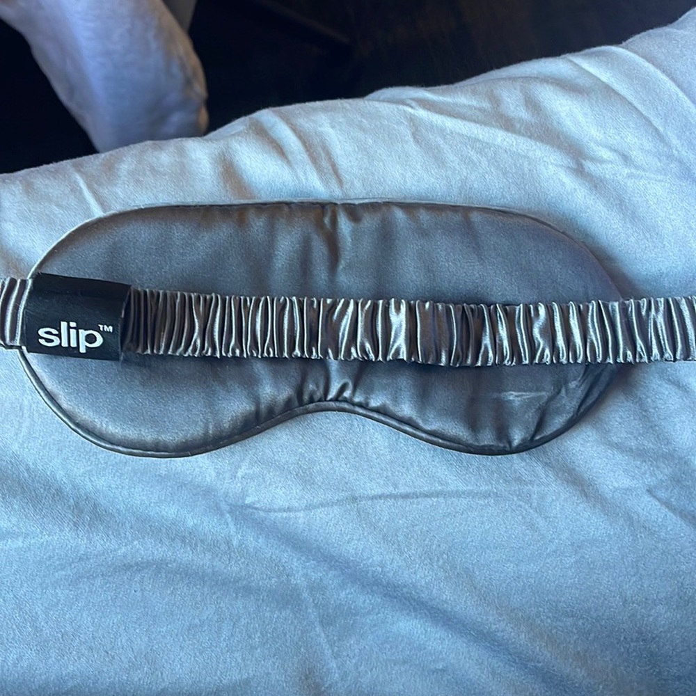 slip silk sleeping mask black